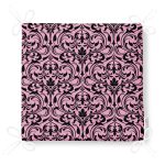 - Frm-3833-Gorsel-4 - Realhomes Pembe Zeminde Siyah Motifler Dijital Baskılı Modern Fermuarlı Sandalye Minderi Realhomes