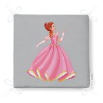 - Frm-4321g-Gorsel-4 - Realhomes Gri Zeminde Pamuk Prenses Çizgi Film Desenli 3D Modern Fermuarlı Sandalye Minderi Realhomes