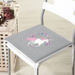 - Frm-4335-Gorsel-3 - Realhomes Gri Zeminde Unicorn Sevimli At Modern Fermuarlı Sandalye Minderi Realhomes