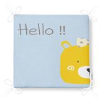 - Frm-4372m-Gorsel-4 - Realhomes Mavi Zeminde Sarı Ayıcık Hello Motifli Çocuk Odası Fermuarlı Sandalye Minderi Realhomes