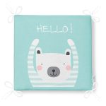 Yeşil Zeminde Sevimli Ayıcık Motifli Modern Fermuarlı Sandalye Minderi Realhomes