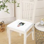 - Frm-4417-Gorsel-2 - Realhomes Beyaz Zeminde Atkılı Ayıcık Desenli Modern Fermuarlı Sandalye Minderi Realhomes