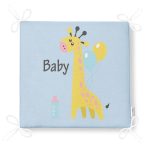 Mavi Zemin Balon Ve Zürafa Desenli Temalı Sevimli Ayıcık Çocuk Odası Fermuarlı Sandalye Minderi Realhomes