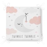 - Frm-4502-Gorsel-4 - Realhomes Beyaz Zeminde Ay ve Bulut Desenli Bebek Odası Fermuarlı Sandalye Minderi Realhomes