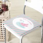 - Frm-4571-Gorsel-3 - Realhomes Pembe Yeşil Çizgili Kuğu Tasarımlı Modern Fermuarlı Sandalye Minderi Realhomes