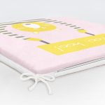 - Frm-4584-Gorsel-5 - Realhomes Pembe Zeminde Unicorn Geyikler Tasarımlı Modern Fermuarlı Sandalye Minderi Realhomes