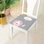 Gri  Zemin I'm A Boy Yazılı Aslan Desenli Dijital Baskılı Çocuk Odası Fermuarlı Sandalye Minderi Realhomes