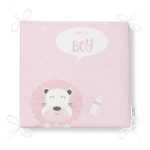 - Frm-4647-Gorsel-4 - Realhomes Pembe Zemin I'm A Boy Yazılı Aslan Desenli Dijital Baskılı Çocuk Odası Fermuarlı Sandalye Minderi Realhomes