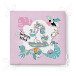 - Frm-4679-Gorsel-4 - Realhomes Pembe Zemin Tatil Temalı Unicorn Desenli Dijital Baskılı Modern Fermuarlı Sandalye Minderi Realhomes