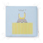 - Frm-4695-Gorsel-4 - Realhomes Mavi Zeminde Sarı Kurdeleli Tavşan Desenli Dijital Baskılı Çocuk Odası Fermuarlı Sandalye Minderi Realhomes