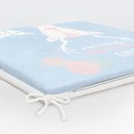 - Frm-4715-Gorsel-5 - Realhomes Mavi Zeminde Baby Shower Temalı Geyik Desenli Dijital Baskılı Çocuk Odası Fermuarlı Sandalye Minderi Realhomes