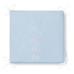 - Frm-4720-Gorsel-4 - Realhomes Mavi Zeminde Fly Yazılı Özel Tasarımlı Dijital Baskılı Çocuk Odası Fermuarlı Sandalye Minderi Realhomes