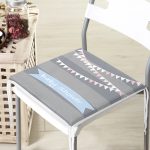 - Frm-4811-Gorsel-3 - Realhomes Gri Çizgili Baby Shower Temalı Çocuk Odası Fermuarlı Sandalye Minderi Realhomes