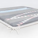 - Frm-4811-Gorsel-5 - Realhomes Gri Çizgili Baby Shower Temalı Çocuk Odası Fermuarlı Sandalye Minderi Realhomes