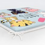 Cats Motifli Dijital Baskılı Modern Fermuarlı Sandalye Minderi Realhomes