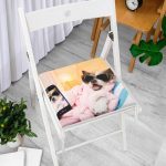 - Frm-5680-Gorsel-2 - Realhomes Selfie Çekinen Köpek Modern Fermuarlı Sandalye Minderi Realhomes