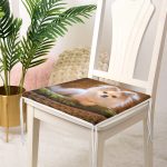 - Frm-5710-Gorsel-3 - Realhomes Sevimli Köpek Desenli Dijital Baskılı Modern Fermuarlı Sandalye Minderi Realhomes