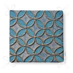 Kabartma Yüzey Geometrik Desenli Dijital Baskılı Fermuarlı Sandalye Minderi Realhomes