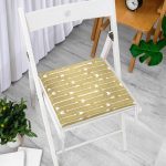 - Frm-7122-Gorsel-2 - Realhomes Gold Zeminde Ok Çizimli Dijital Baskılı Modern Fermuarlı Sandalye Minderi Realhomes