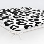 - Frm-7184-Gorsel-5 - Realhomes Renkli Zemin Üzerinde Onedraw Çizimli Dijital Baskılı Modern Fermuarlı Sandalye Minderi Realhomes