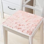 - Frm-7206-Gorsel - Realhomes Pudra Zemin Üzerinde Gölge Desenli Dijital Baskılı Modern Fermuarlı Sandalye Minderi Realhomes