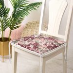 - Frm-8425-Gorsel-3 - Realhomes Renkli Zemin Üzerinde Çiçek Desenli Dijital Baskılı Modern Fermuarlı Sandalye Minderi Realhomes