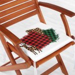 - Frm-8662-Gorsel-1 - Realhomes Beyaz Zemin Üzerinde Ekoseli Kumaş Desenli Dijital Baskılı Modern Fermuarlı Sandalye Minderi Realhomes