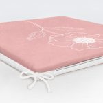 - Frm-8816-Gorsel-5 - Realhomes Pastel Zemin Üzerinde Beyaz Çiçek Desenli Dijital Baskılı Modern Fermuarlı Sandalye Minderi Realhomes