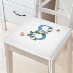 - Frm-9371-Gorsel - Realhomes Özel Tasarım Çiçek Tasarımlı Dijital Baskılı Modern Fermuarlı Sandalye Minderi Realhomes