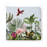 - Frm-Ryl144-Gorsel-4 - Realhomes Tropikal Orman Yaprakları & Hayvanları Dijital Baskılı Fermuarlı Sandalye Minderi Realhomes