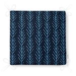 Lacivert Mavi Ebru Sanatı Dijital Baskılı Modern Fermuarlı Sandalye Minderi Realhomes