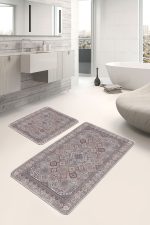 - PaspasTakimi-2li-Set1001-Gorsel-5 - Realhomes  2'li Set Otantik Zeminde Pers Motifli Dokuma Desenli Avangarde Etnik Motifler  2'li Banyo & Mutfak Paspas Takımı Realhomes