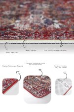 - PaspasTakimi-2li-Set1010-Gorsel-3 - Realhomes 2'li Set Kırmızı Zeminde Dokuma Halı Motifli Kilim Desenli Etnik Motifler Eskitme Motifli 2'li Banyo & Mutfak Paspas Takımı Realhomes