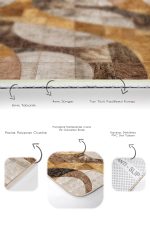 - PaspasTakimi-2li-Set1016-Gorsel-3 - Realhomes 2'li Set Krem Zeminde Geometrik Motifli Post Desenli Sade & Şık Klasik 2'li Banyo & Mutfak Paspas Takımı Realhomes