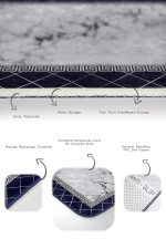 - PaspasTakimi-2li-Set1017-Gorsel-3 - Realhomes  2'li Set Siyah - Gri Zeminde Çerçeveli Motifli Mermer Desenli Geometrik Klasik  2'li Banyo & Mutfak Paspas Takımı Realhomes