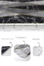 - PaspasTakimi-2li-Set1043-Gorsel-3 - Realhomes  2'li Set Gri - Siyah Zeminde Mermer Motifli Geometrik Desenli Geometrik Klasik  2'li Banyo & Mutfak Paspas Takımı Realhomes