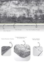 - PaspasTakimi-2li-Set1046-Gorsel-3 - Realhomes 2'li Set Gri - Beyaz Zeminde Eskitme Motifli Kilim Desenli Eskitme Motifli Klasik 2'li Banyo & Mutfak Paspas Takımı Realhomes