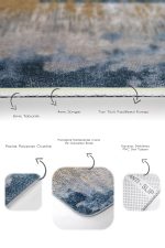 - PaspasTakimi-2li-Set1064-Gorsel-3 - Realhomes 2'li Set Mavi - Krem Zeminde Dokuma Halı Motifli Eskitme Desenli Eskitme Motifli Modern 2'li Banyo & Mutfak Paspas Takımı Realhomes