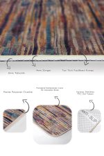 - PaspasTakimi-2li-Set1066-Gorsel-3 - Realhomes 2'li Set Patchwork Zeminde Örgü Motifli Geleneksel Desenli Vintage Klasik 2'li Banyo & Mutfak Paspas Takımı Realhomes