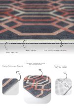 - PaspasTakimi-2li-Set1071-Gorsel-3 - Realhomes  2'li Set Kremit - Gri Zeminde Geometrik Motifli Örgü Desenli Geometrik Sade & Şık  2'li Banyo & Mutfak Paspas Takımı Realhomes