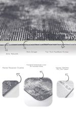 - PaspasTakimi-2li-Set1075-Gorsel-3 - Realhomes  2'li Set Gri - Siyah Zeminde Örme Motifli Eskitme Desenli Eskitme Motifli Sade & Şık  2'li Banyo & Mutfak Paspas Takımı Realhomes