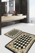 - PaspasTakimi-2li-Set1089-Gorsel - Realhomes  2'li Set Realhomes Özel Tasarım Modern  2'li Banyo & Mutfak Paspas Takımı Realhomes