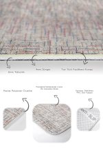 - PaspasTakimi-2li-Set1103-Gorsel-3 - Realhomes 2'li Set Çok Renkli - Krem Zeminde Eskitme Motifli Dokuma Halı Desenli Klasik Modern 2'li Banyo & Mutfak Paspas Takımı Realhomes