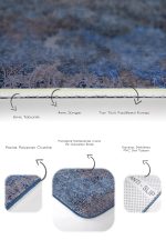 - PaspasTakimi-2li-Set1108-Gorsel-3 - Realhomes 2'li Set Mavi Zeminde Etnik Motifli Eskitme Desenli Vintage Eskitme Motifli 2'li Banyo & Mutfak Paspas Takımı Realhomes