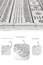 - PaspasTakimi-2li-Set1120-Gorsel-3 - Realhomes 2'li Set Bej - Siyah Zeminde Etnik Motifli Geleneksel Desenli Etnik Motifler Geometrik 2'li Banyo & Mutfak Paspas Takımı Realhomes