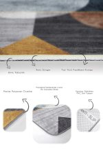 - PaspasTakimi-2li-Set1127-Gorsel-3 - Realhomes  2'li Set Geometrik Zeminde Dokuma Halı Motifli Çizgili Desenli Geometrik Klasik  2'li Banyo & Mutfak Paspas Takımı Realhomes