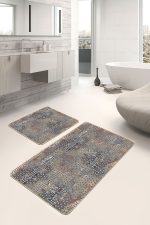 - PaspasTakimi-2li-Set1131-Gorsel-4 - Realhomes  2'li Set Otantik Zeminde Eskitme Motifli Antik Desenli Eskitme Motifli Geometrik  2'li Banyo & Mutfak Paspas Takımı Realhomes