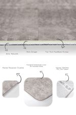 - PaspasTakimi-2li-Set1136-Gorsel-3 - Realhomes  2'li Set Krem - Bej Zeminde Etnik Motifli Kilim Desenli Klasik Sade & Şık  2'li Banyo & Mutfak Paspas Takımı Realhomes