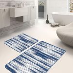 2'li Set Krem Zeminde Patchwork Motifli Antik Desenli Etnik Motifler Vintage  2'li Banyo & Mutfak Paspas Takımı Realhomes