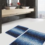 2'li Set Antika Zeminde Örgü Motifli Eskitme Desenli Eskitme Motifli Vintage  2'li Banyo & Mutfak Paspas Takımı Realhomes